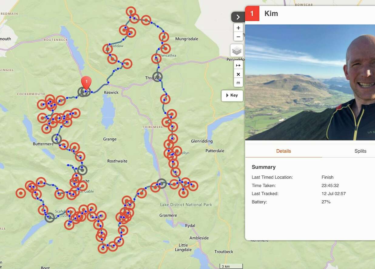 Kim Collison Lakes 24 record